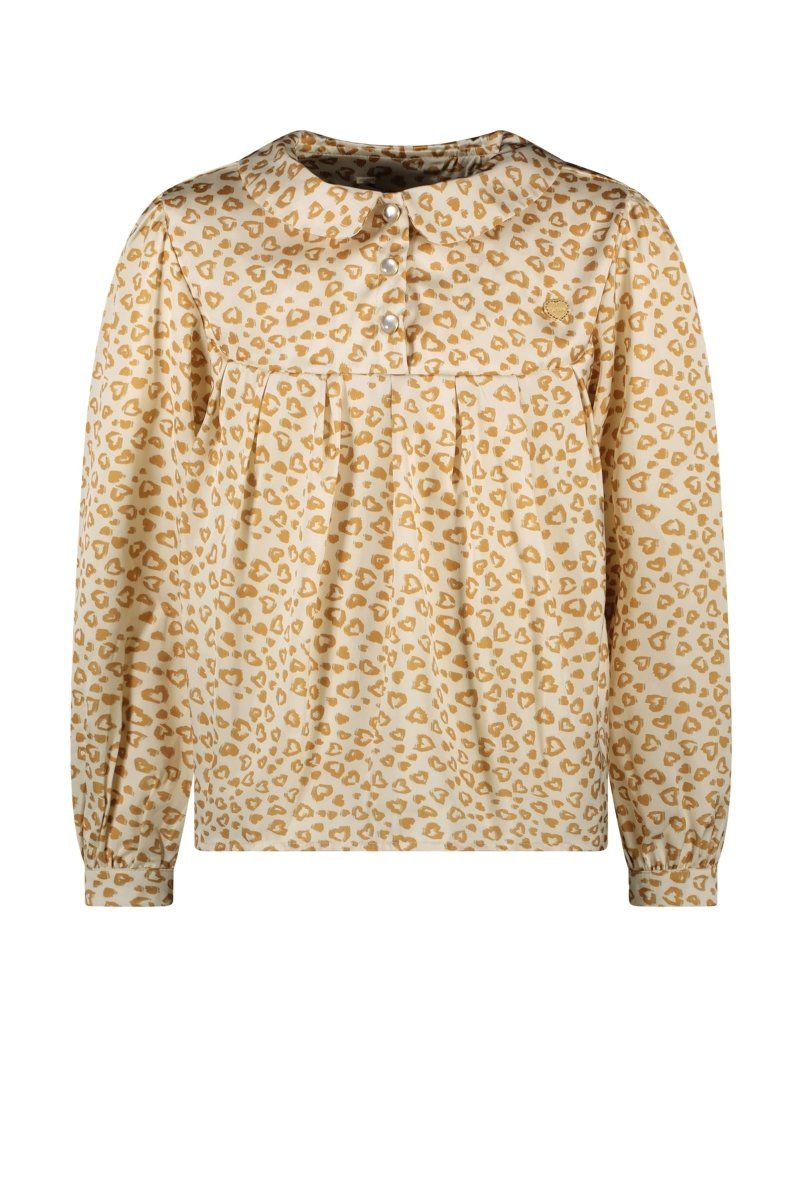 Blouse EXPLORE pleated leopard blouse