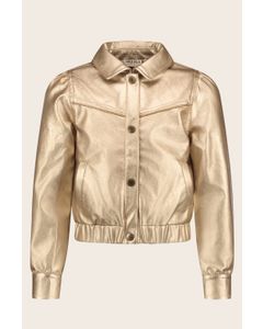 Jas Flo girls imi leather jacket Gold