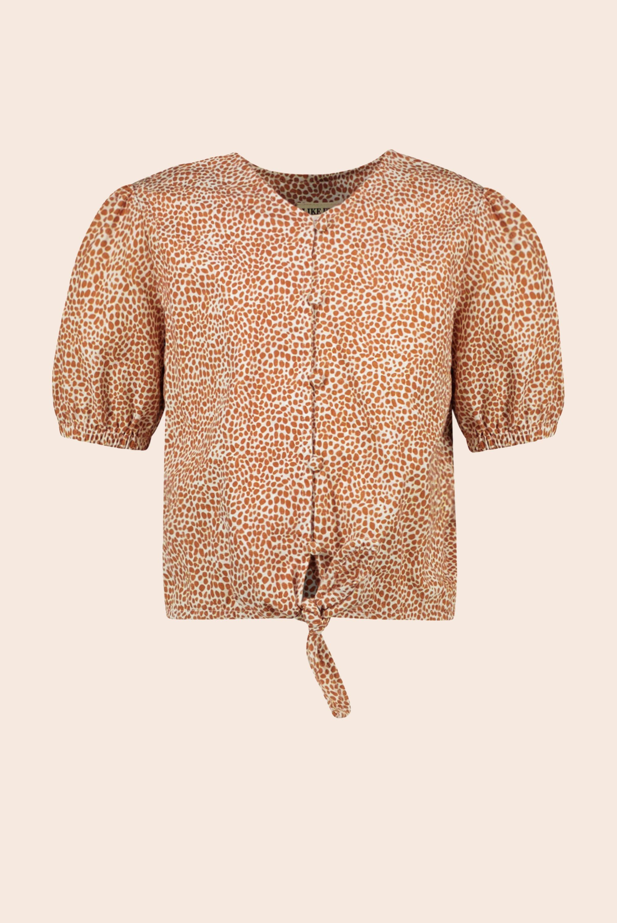 Flo girls AO dot knotted blouse