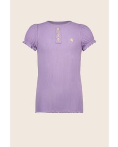 T-Shirt Flo girls solid rib tee Lilac