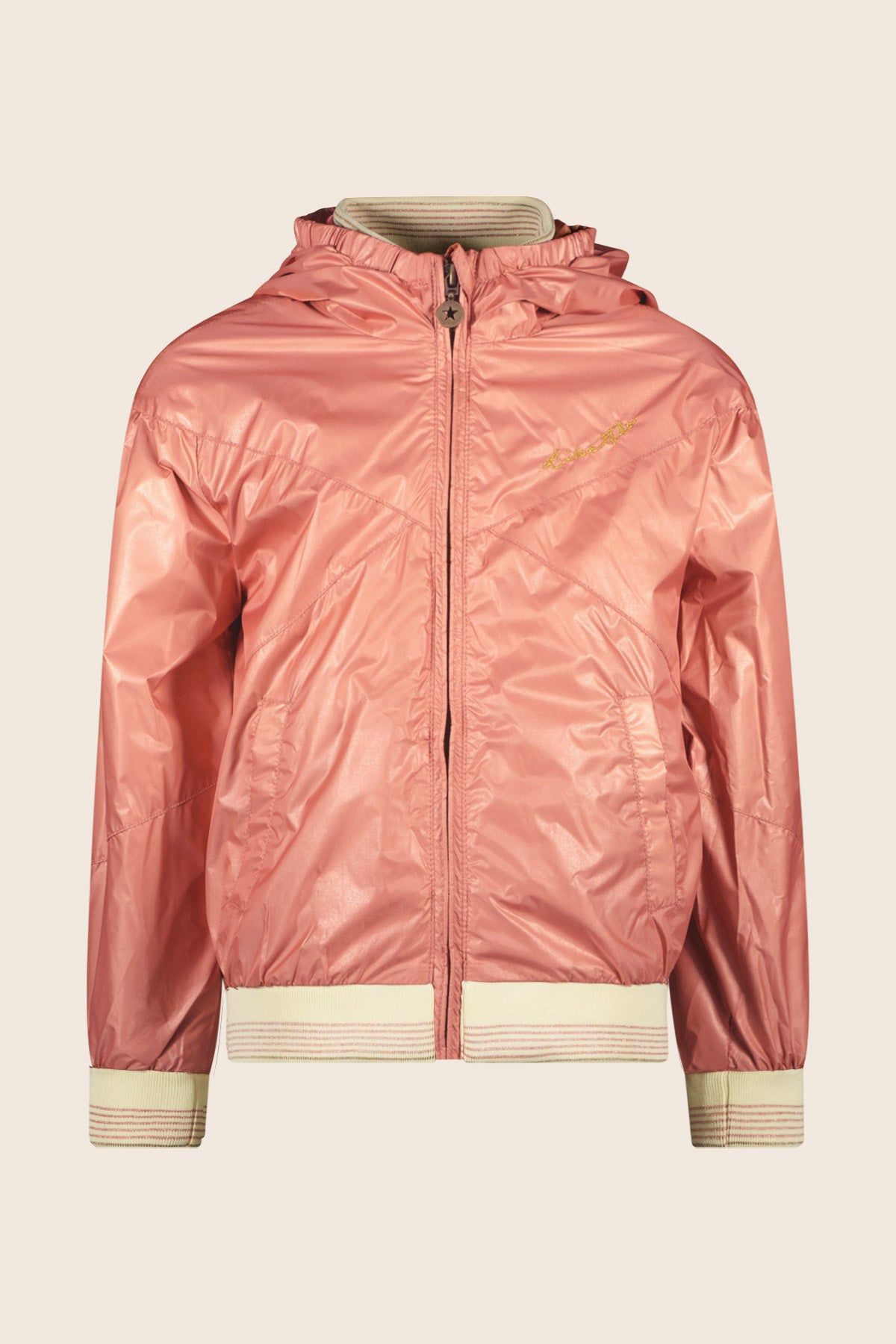 Jas Flo girls hooded summer jacket Orange