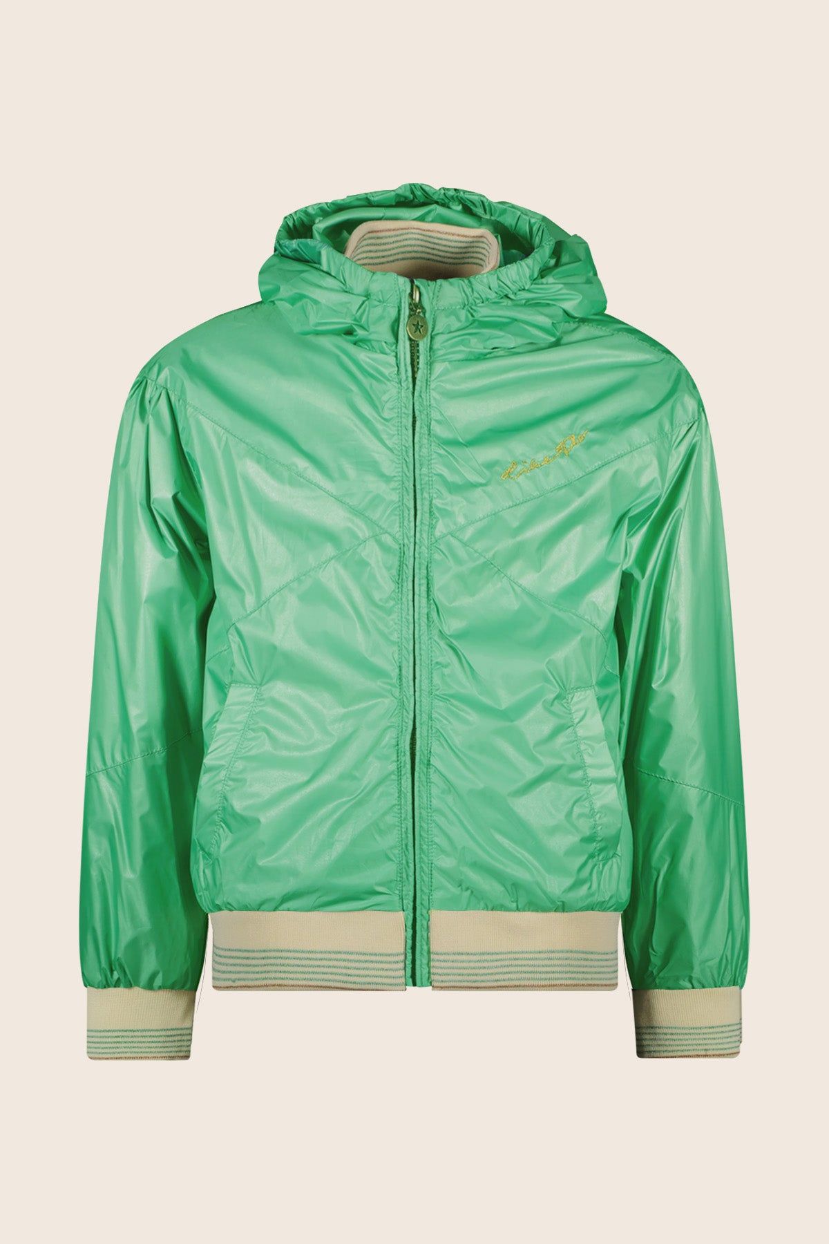Jas Flo girls hooded summer jacket Green