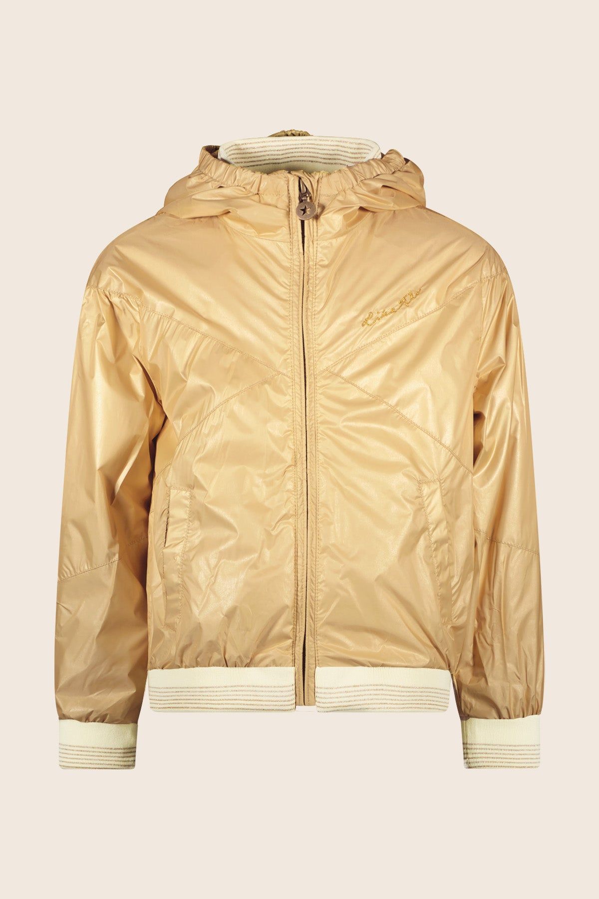 Jas Flo girls hooded summer jacket Gold
