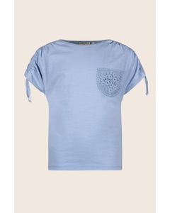 T-Shirt top GRACE ice blue