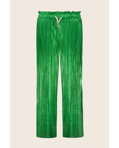 Broek Trouser PARIS green metallic
