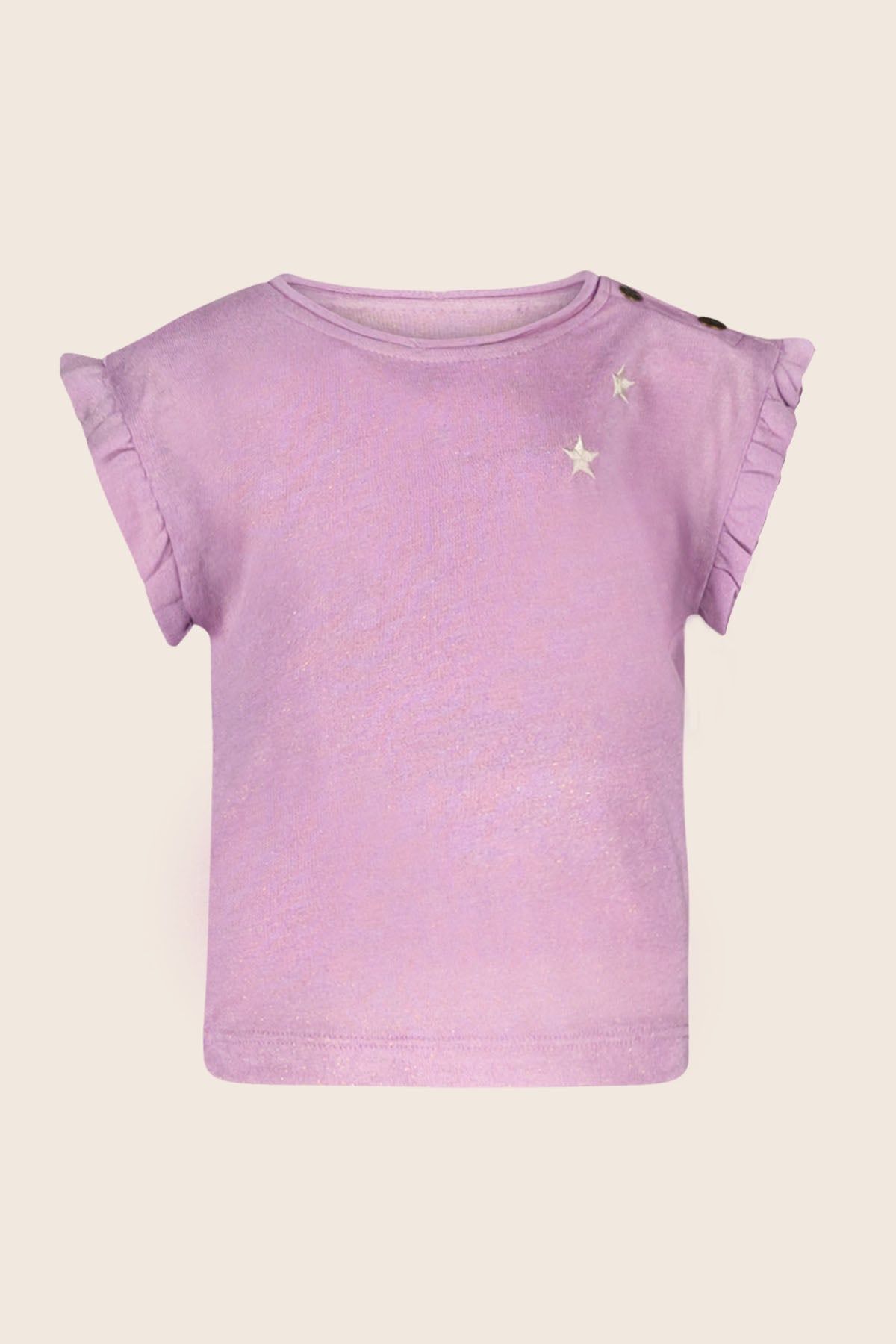 T-Shirt Top GEMMA metallic lilac
