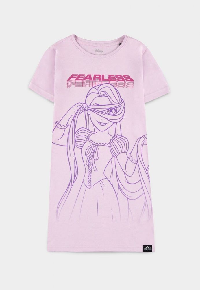 101 Dalmatians II Disney Fearless Princess (Kids) - Rapunzel Girls Short Sleeved T-shirt Dress Purple