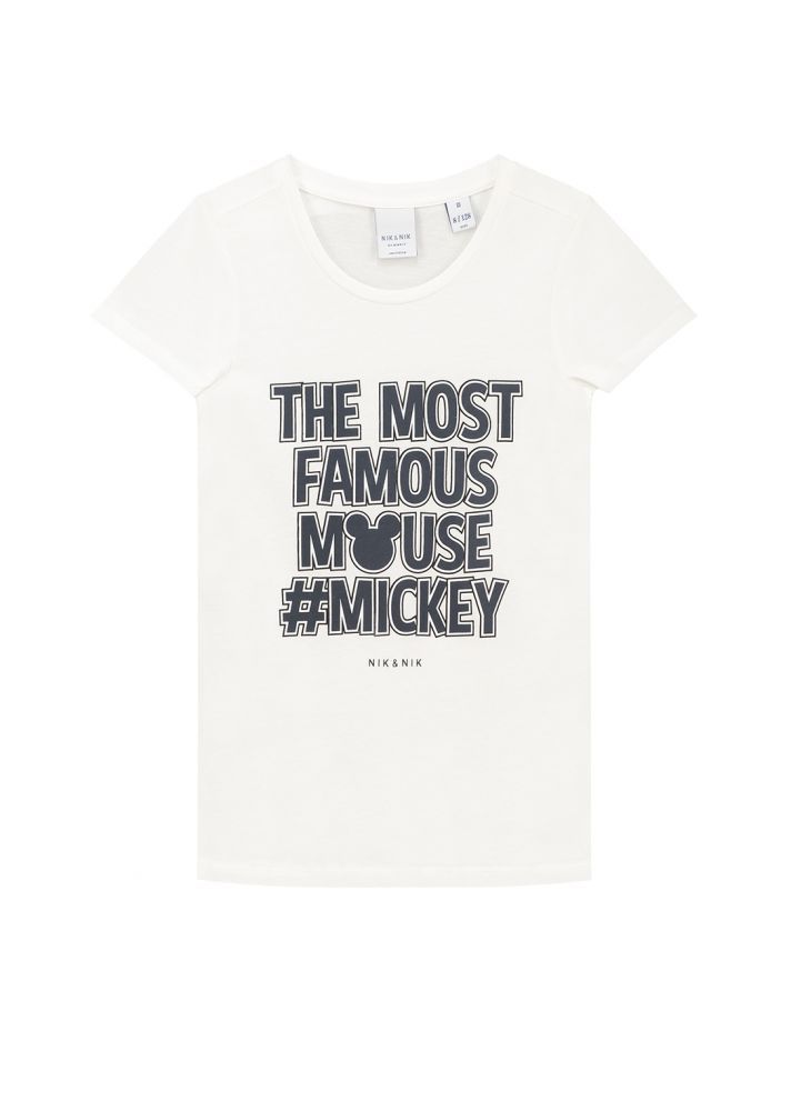 Nik&Nik NIK1640 Shirt Mickey Wit
