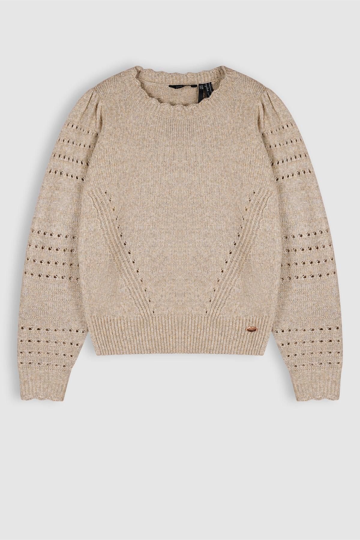 Kamile Soft Knitted Sweater Champagne