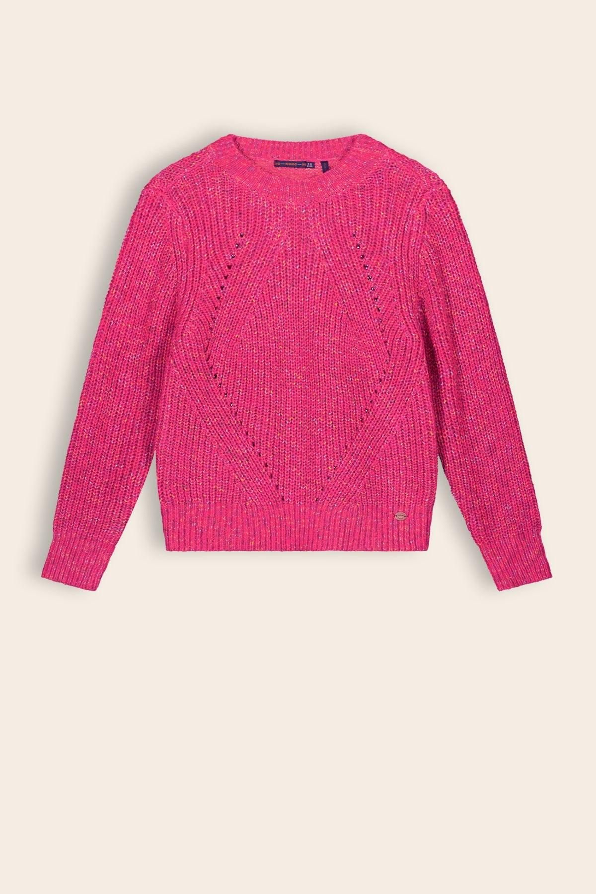 Trui / Sweater Kiara Gebreide Melange Trui