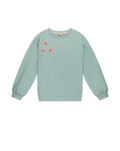 Trui / Sweater Girls sweater flower
