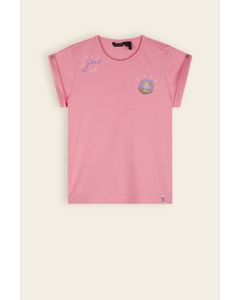 T-Shirt Kiki Basic Plus Tshirt Roze