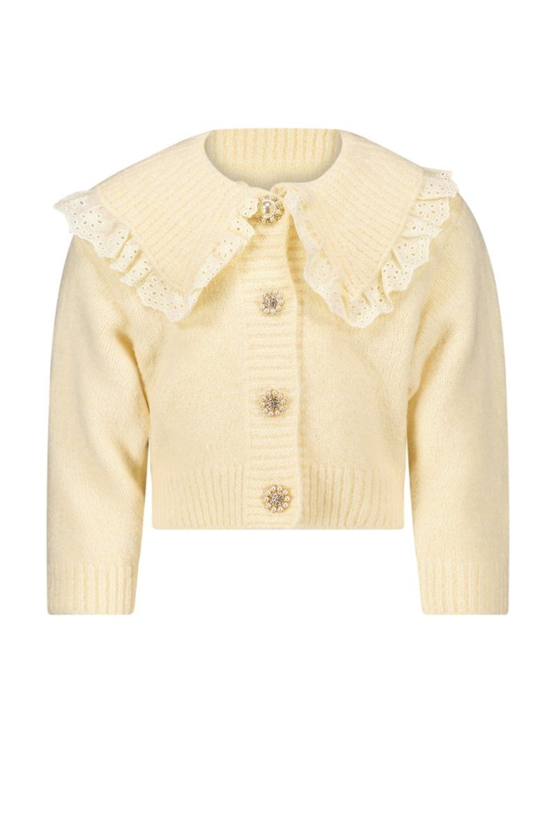 Vest OMSK knitted fancy cardigan mini