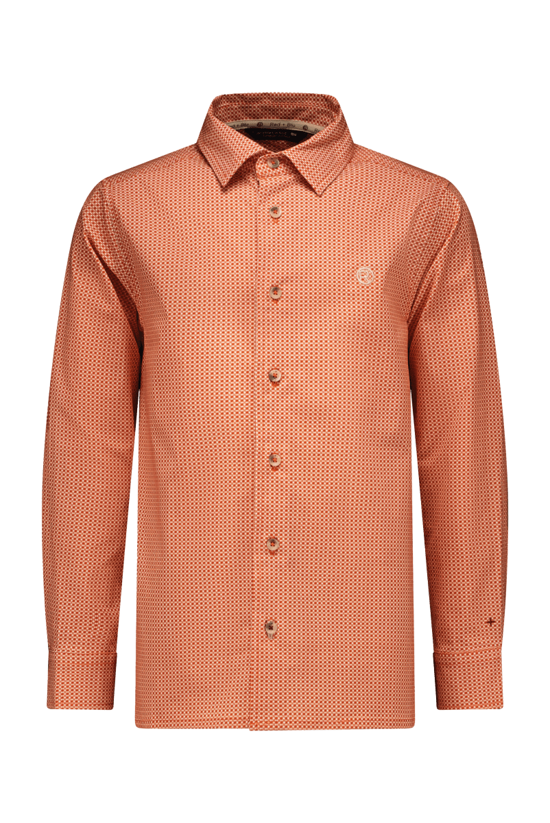 Otto overhemd print oranje