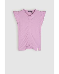 T-Shirt Krisp Rib Tshirt Roze