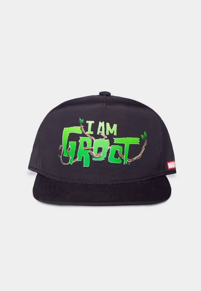 I Am Groot Marvel - I Am Groot - Boys Logo Snapback Cap Black