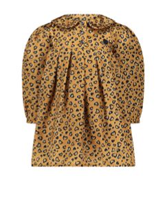 Jurk SITAH pleated leopard dress mini