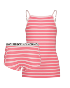 VN1002 Pyjama 3 G-SO24-5 Stripe singlet set