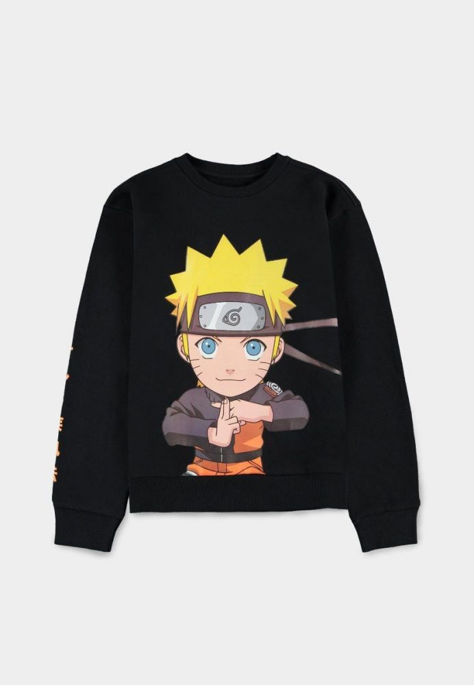 Naruto Shippuden Naruto Shippuden - Boys Crew Sweater Black