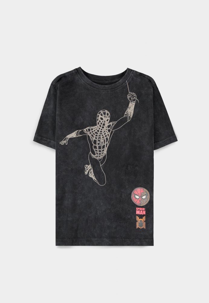 Spider-Man: No Way Home Marvel - Spider-Man - Boys Tie Dye Short Sleeved T-shirt Black