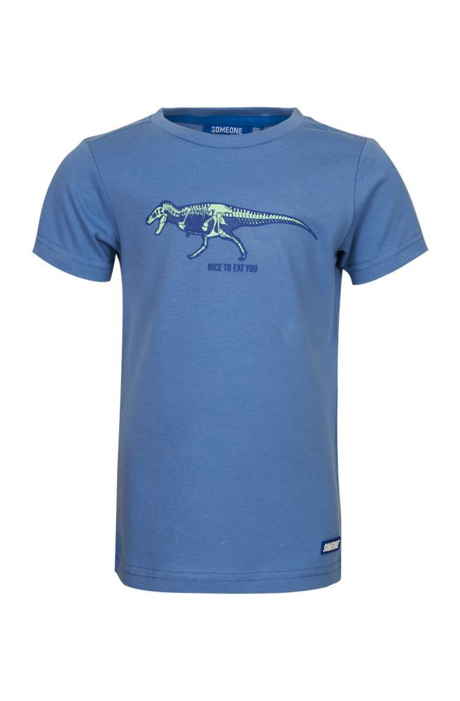 Someone SOM1956 T-Shirt Fossil Blauw