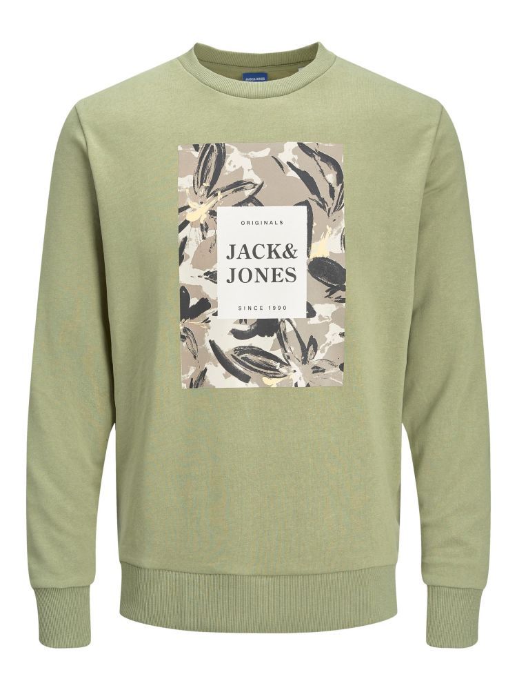 Jack&Jones Junior JR1663 Trui / Sweater JORFlower Groen
