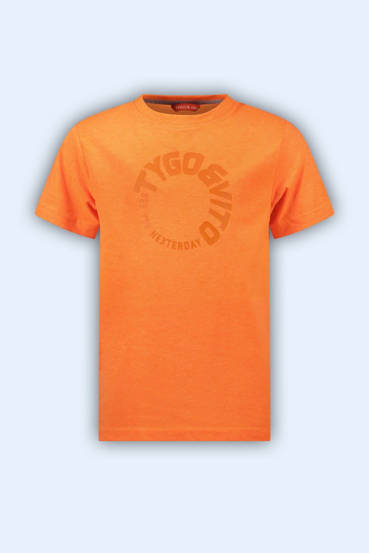 T-Shirt T-shirt James neon oranje