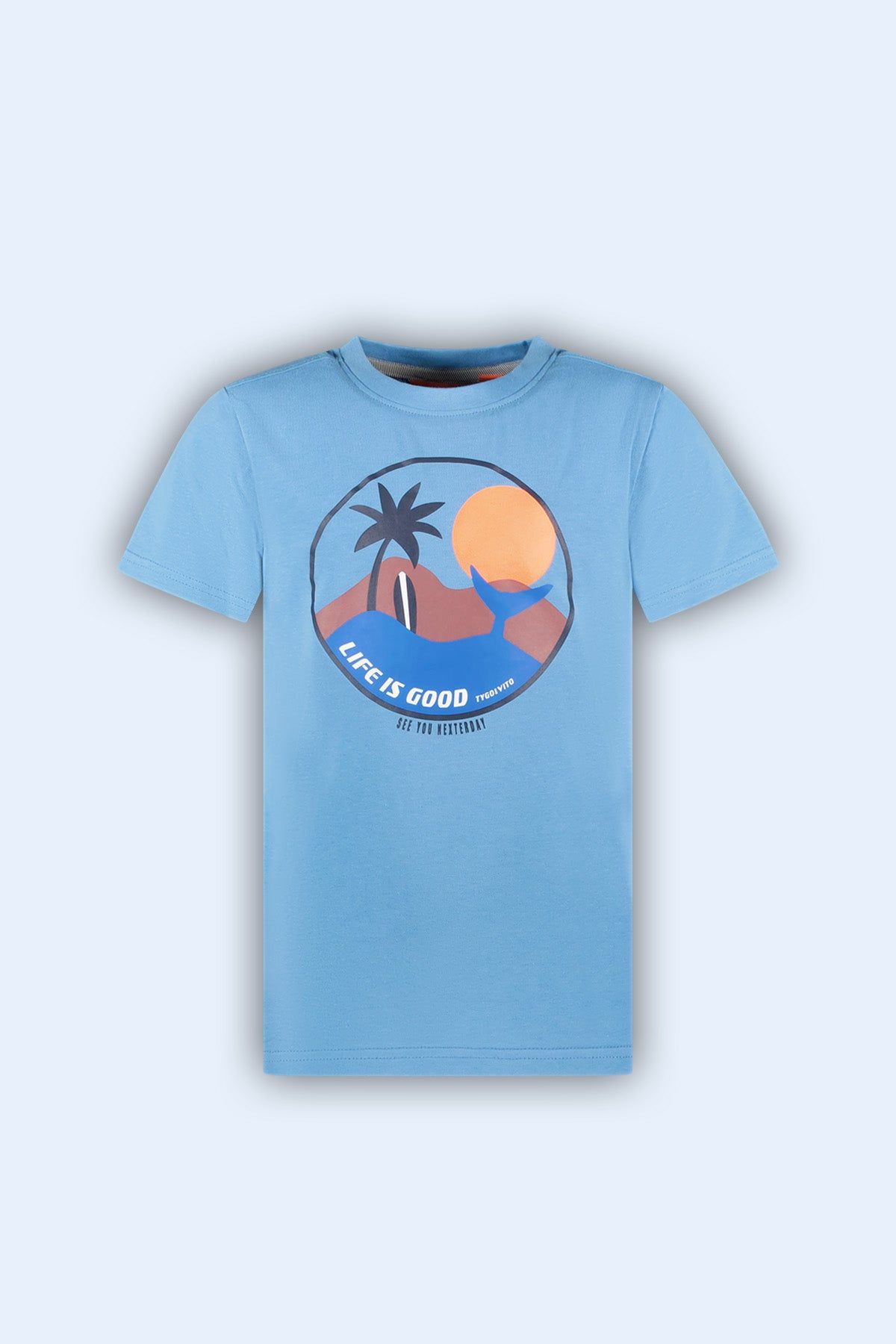 T-Shirt T-shirt Jaimy licht blauw