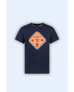 T-Shirt T-shirt Wessel donker blauw