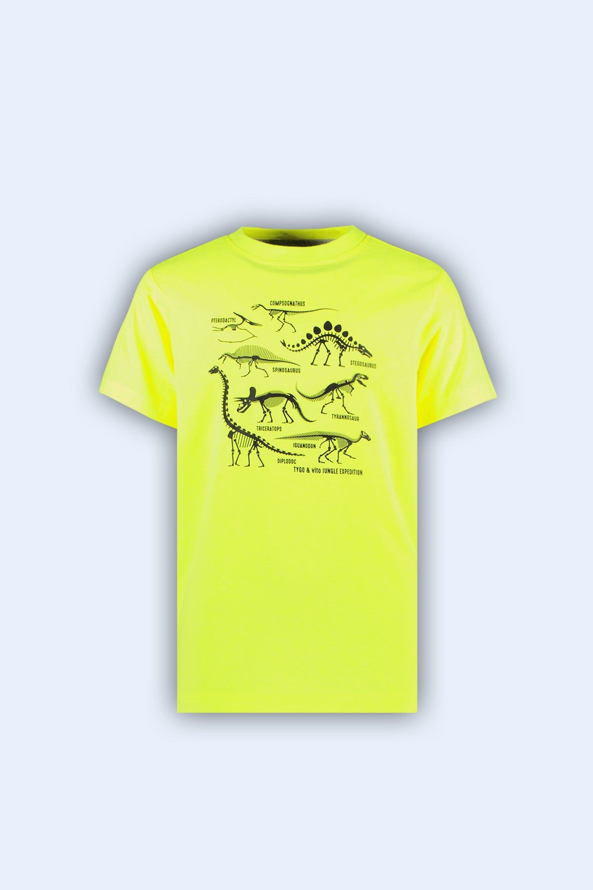 T-Shirt T-shirt James neon geel DUBBEL?