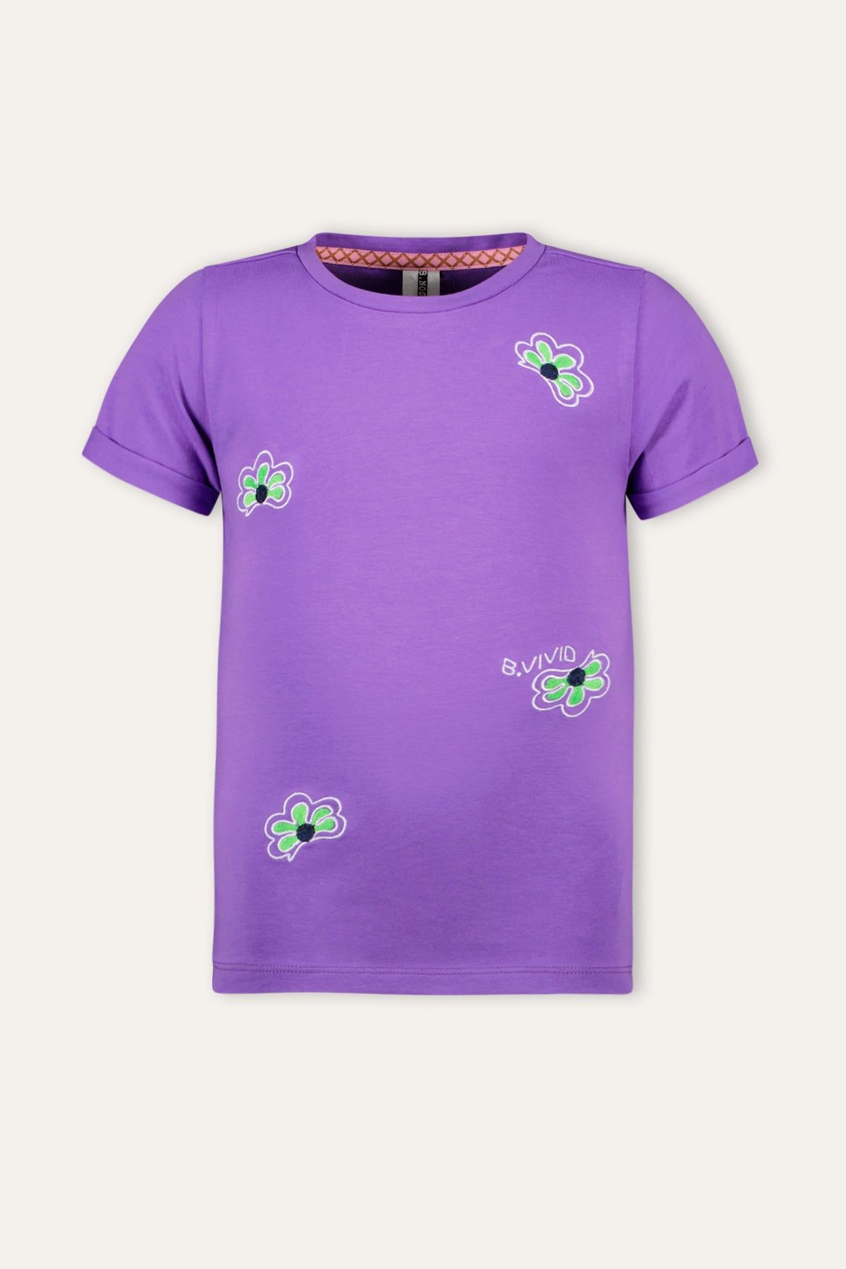 T-Shirt Vivianne B.Nosy girls t-shirt paars