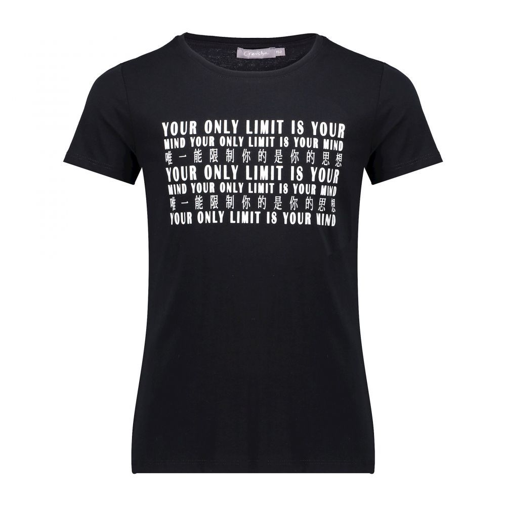 Geisha GE3002 T-Shirt T-shirt short sleeves Zwart